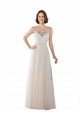 Sleeveless Illusion Neck Tulle A-Line Boho Wedding Dress Brisbane