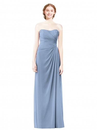 Sleeveless Strapless Chiffon A-Line Formal Dresses / Bridesmaid Dresses Brisbane