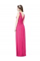 Sleeveless V-Neck Open Back Soft Chiffon A-Line Bridesmaid Dress Brisbane