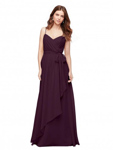 Sleeveless V-Neck Soft Chiffon A-Line Bridesmaid Dress / Formal Dress Brisbane