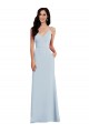 Sleeveless Spaghetti Straps V-Back Stretch Crepe Trumpet Formal Dress / Bridesmaid Dress Brisbane