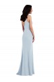 Sleeveless Spaghetti Straps V-Back Stretch Crepe Trumpet Formal Dress / Bridesmaid Dress Brisbane