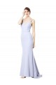 Sleeveless Spaghetti Straps Stretch Crepe Mermaid Evening Gown / Prom Dress / Bridesmaid Dress Brisbane