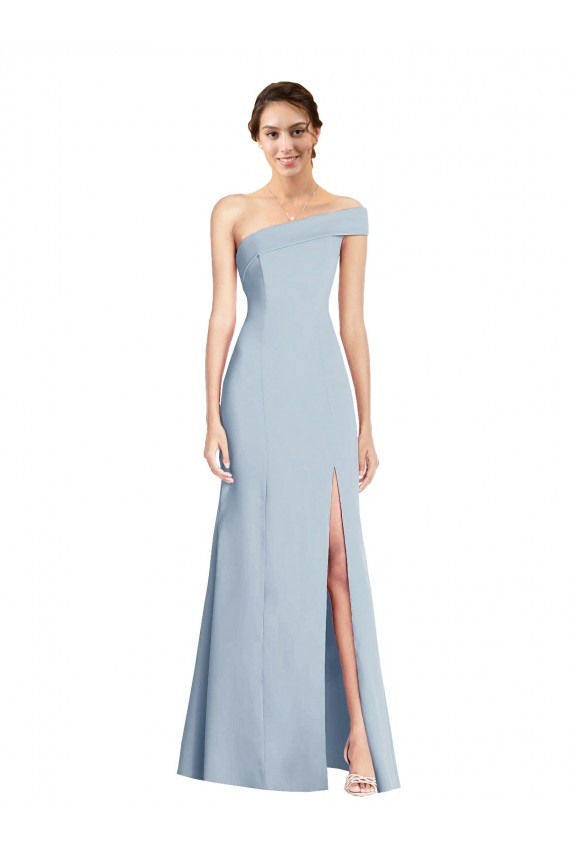 Sleeveless Off the Shoulder Stretch Crepe Trumpet Formal Evening Gown / Prom Dress / Bridesmaid Dress Brisbane