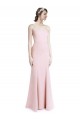 Sleeveless Spaghetti Straps Criss Cross Open Back Stretch Crepe Mermaid, Sheath Prom Dress / Bridesmaid Dress Brisbane