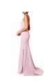 Sleeveless Spaghetti Straps Criss Cross Open Back Stretch Crepe Mermaid, Sheath Prom Dress / Bridesmaid Dress Brisbane