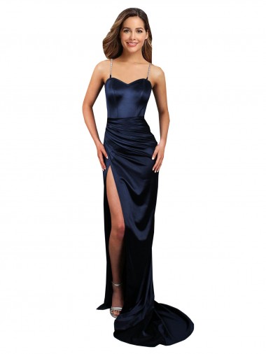 Sleeveless Sweetheart Stretch Satin Mermaid Formal Evening Gown / Prom Dress / Bridesmaid Dress Brisbane